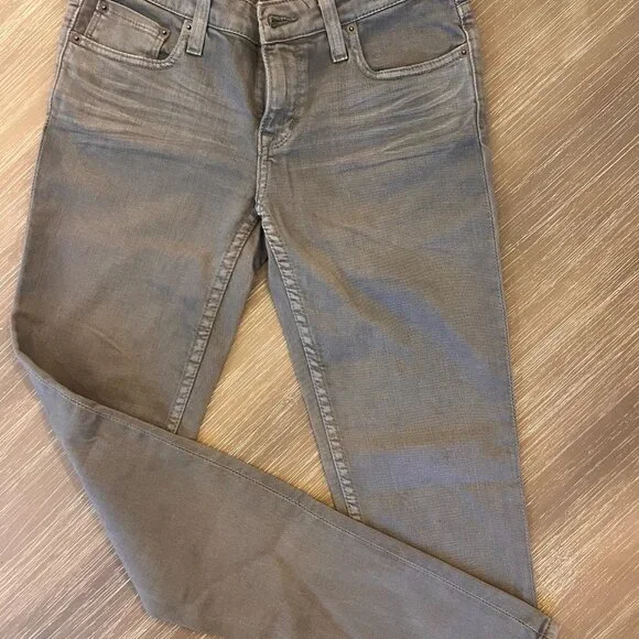 Big Star Women 26 Straight Mid-Rise Fit Grey Jeans - Picture 4 of 8